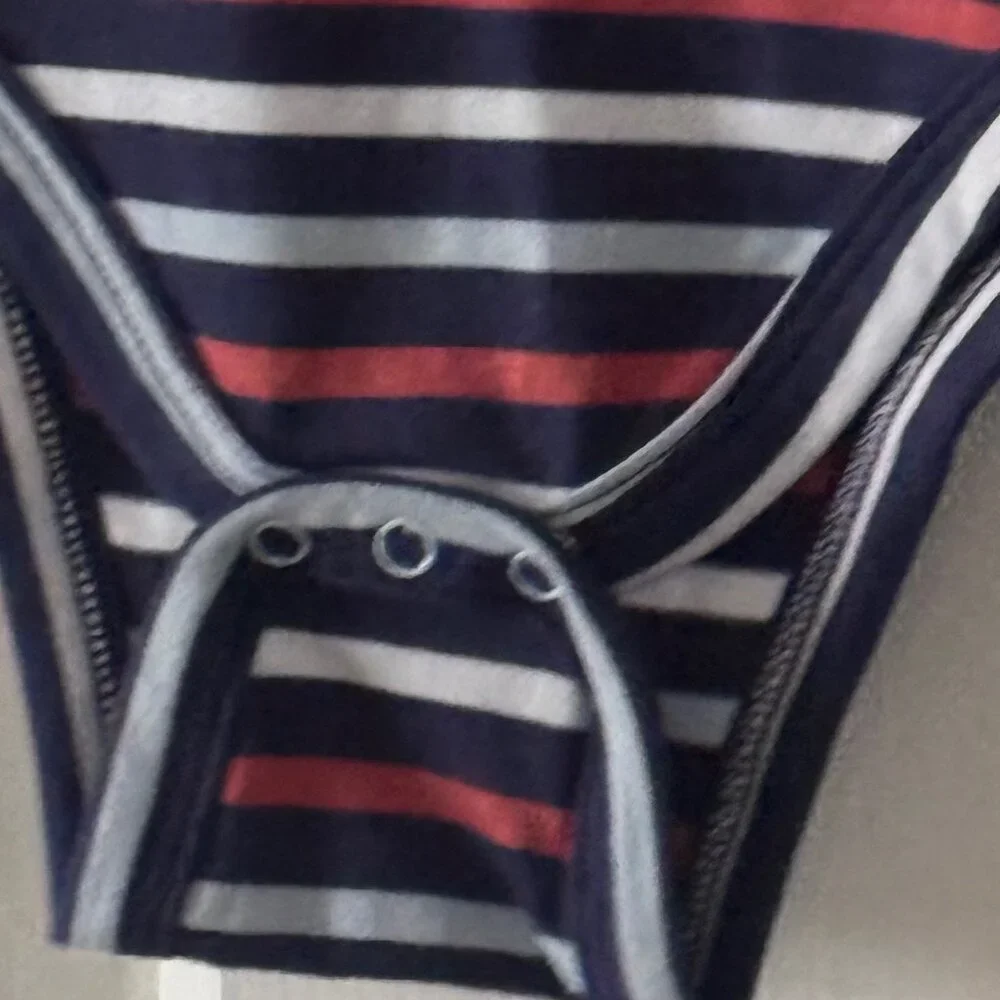 New Classic Prep Kids Girls Izzy Bodysuit East Beach Stripe Size 6-9 months